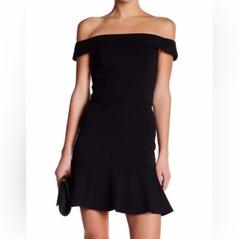 Gianni Bini Black Off-Shoulder Dress